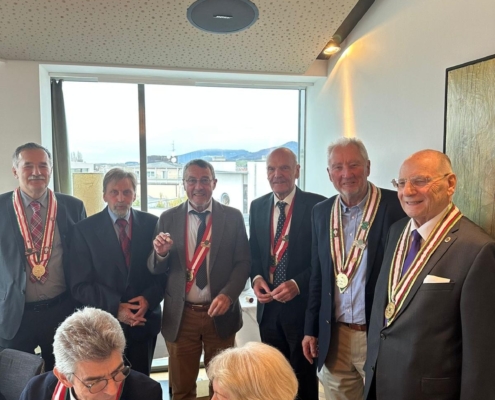 Komtur Horst Quintus, Franz Dorfer, Ludwig Kaltner, Walter Wörndl, Vizekomtur Berndt Meixner, Helmut Leitgeb